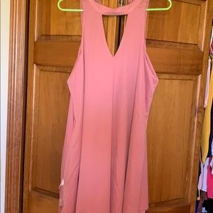 Pink shift dress